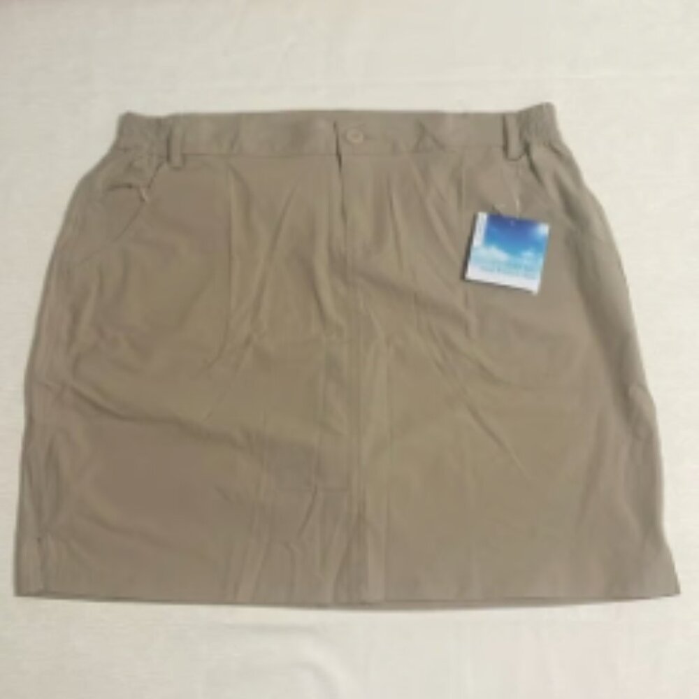 WILLIT Casual Skirt w Inner Shorts; Zip Pockets Quick Dry UPF 50+ Women's Sz XL